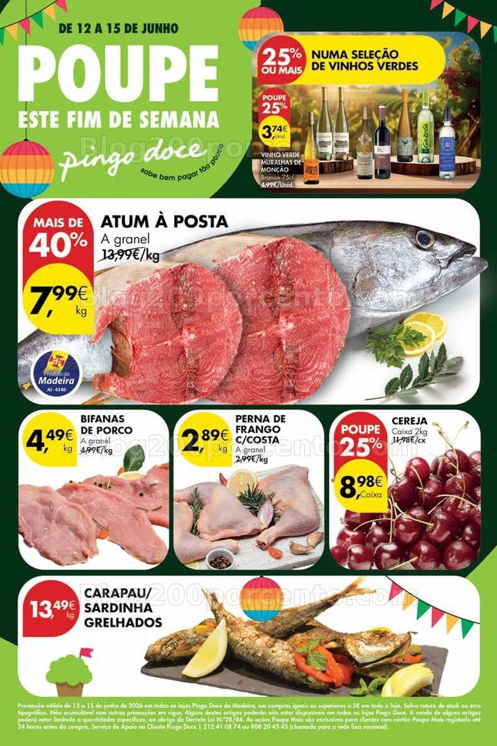 Antevisão Folheto PINGO DOCE Madeira Promoções Fim de Semana - 12 a 15 junho